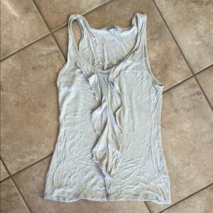 Express Gray Sleeveless Tank Top